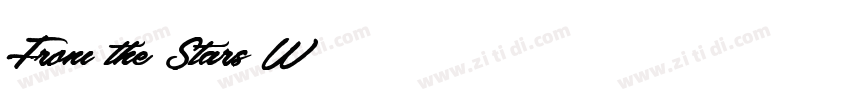 From the Stars W03字体转换